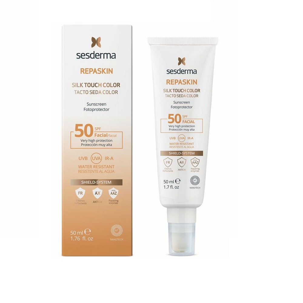 SESDERMA REPASKIN Silk Touch Color SPF50 New