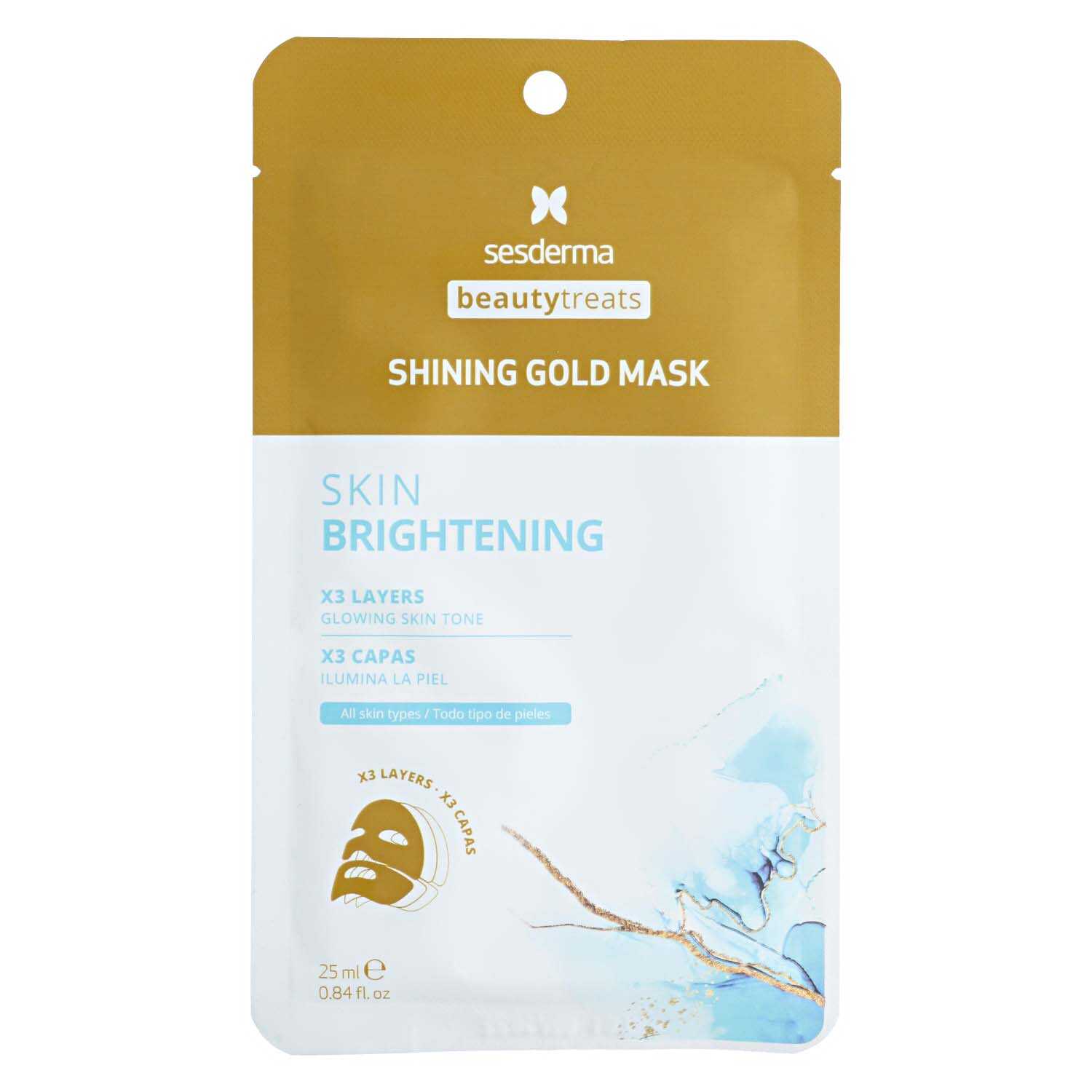 SESDERMA BEAUTY TREATS Shining Gold Mask