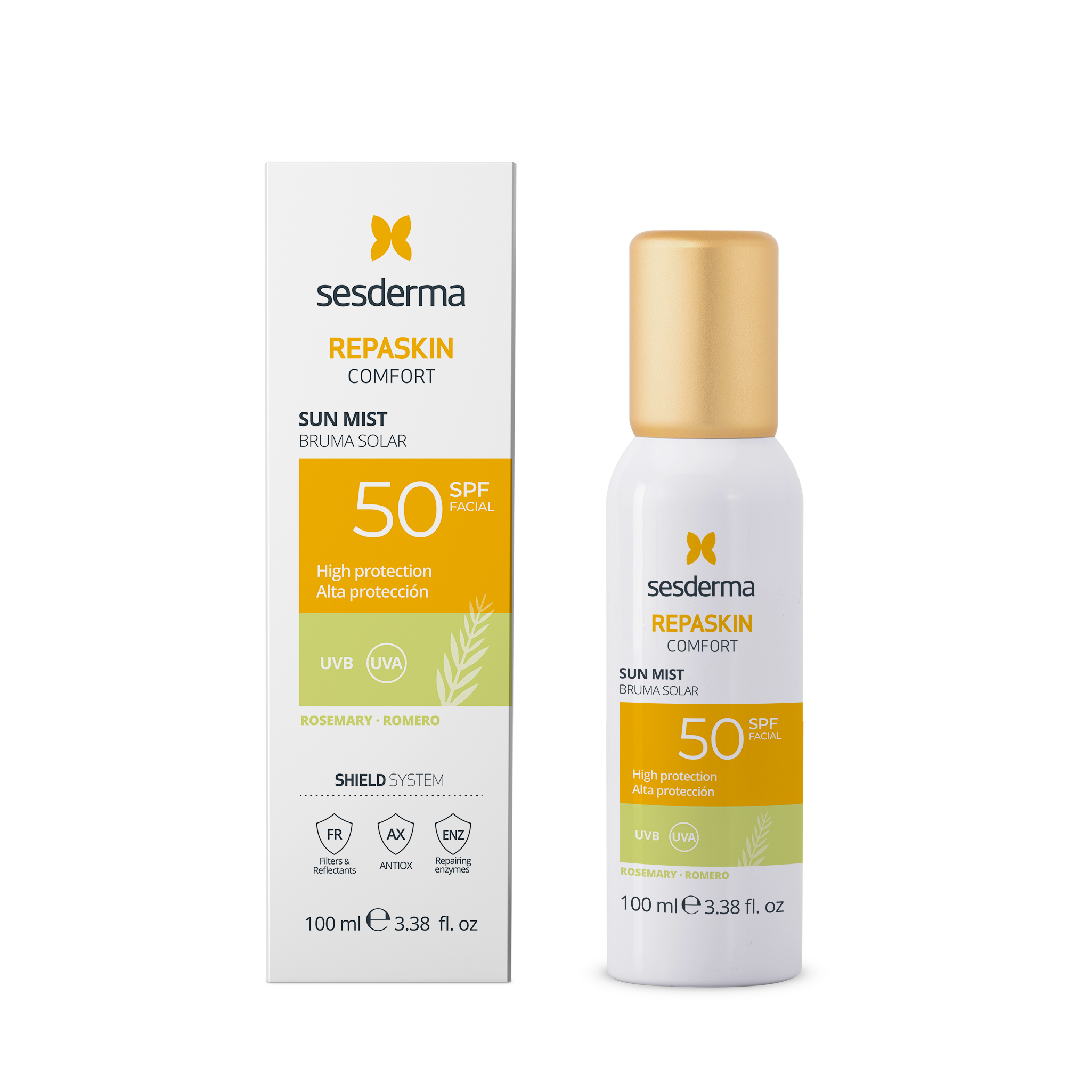 SESDERMA REPASKIN COMFORT MIST SPF50 ROSEMARY